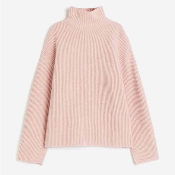 Light Pink Rib-Knit Sweater - Picture 2 of 4